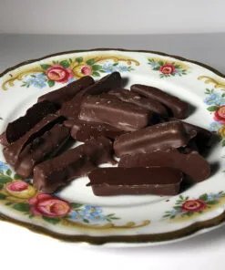 Ingwerstäbchen mit Maracaibo-Schokolade (65% Kakaoanteil)