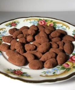 Caramelized chocolate almonds