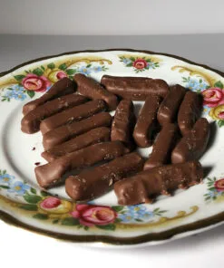 Ingwerstäbchen mit Costa Rica-Schokolade (40% Kakaoanteil) – Michis Schokoatelier