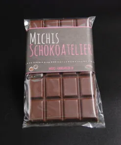 Orangenlade (29% Kakaoanteil) mit getrockneten Rosenblüten & Pistazien, 90g – Ansicht 49 – Michis Schokoatelier