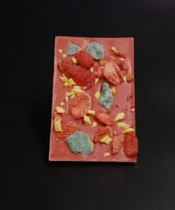 Alternative view of Erdbeerlade Tafel mit Erdbeeren, Minze & Passionsfrucht 85g