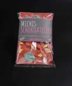 Erdbeerlade Tafel mit Erdbeeren, Minze & Passionsfrucht 85g