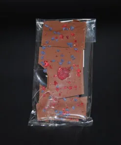 Costa Rica-Bruch (40% Kakaoanteil) mit Himbeeren & Veilchen, 50g