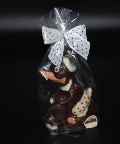 Alternative view of Ente mit Roller aus Zartbitter-Schokolade (65% Kakaoanteil) Vegan 70g