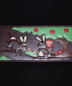 Bunte Oster-Tafel aus Zartbitter-Schokolade (65% Kakaoanteil) 90g Vegan