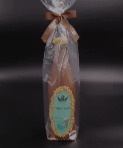 Alternative view of Bierflasche aus Zartbitter-Schokolade (65% Kakaoanteil) mit Aufleger