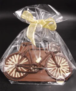 Fahrrad aus Zartbitter-Schokolade (65% Kakaoanteil) – Michis Schokoatelier