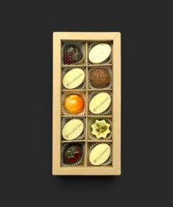 Tütchen gefüllt mit 3 Pralinen (1 Logo – 2 andere) – Ansicht 18 – Michis Schokoatelier