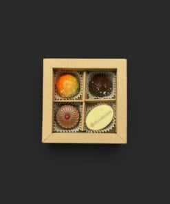 Tütchen gefüllt mit 3 Pralinen (1 Logo – 2 andere) – Ansicht 8 – Michis Schokoatelier