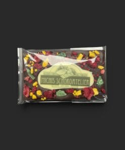 Tütchen gefüllt mit 3 Pralinen (1 Logo – 2 andere) – verpackt – Michis Schokoatelier