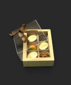 Tütchen gefüllt mit 3 Pralinen (1 Logo – 2 andere) – Ansicht 14 – Michis Schokoatelier