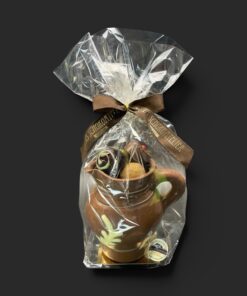 Bembel-Figur, mit Aufschrift „vollmilch gefüllt“, in Geschenkverpackung