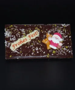 Weihnachtstafel aus Maracaibo-Schokolade (65% Kakaoanteil) 80g
