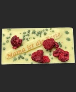 Mini-Schokoladentafel aus weißer Schokolade (36 % Kakao), zum Thema Muttertag