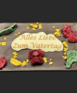 SMS-Tafel "Zum Muttertag" aus Vollmilch-Schokolade (Costa Rica, 40% Kakaoanteil) 85g – Ansicht 5 – Michis Schokoatelier