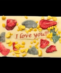 Valentinstafeln aus feinster Schokolade mit Schriftzug – Ansicht 14 – Michis Schokoatelier