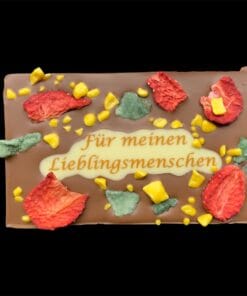Valentinstafeln aus feinster Schokolade mit Schriftzug – Ansicht 4 – Michis Schokoatelier