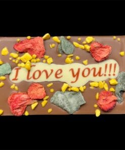 Valentinstafeln aus feinster Schokolade mit Schriftzug – Ansicht 5 – Michis Schokoatelier