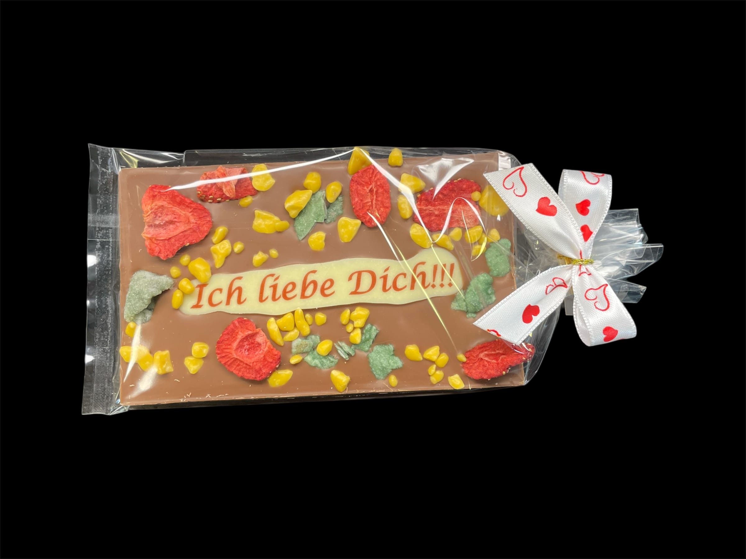 Valentinstafeln aus feinster Schokolade mit Schriftzug – Ansicht 7 – Michis Schokoatelier