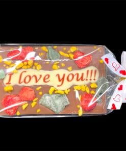 Valentinstafeln aus feinster Schokolade mit Schriftzug – Ansicht 8 – Michis Schokoatelier