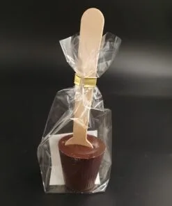 Trinkschokoladen-Lolli aus Zartbitter-Schokolade