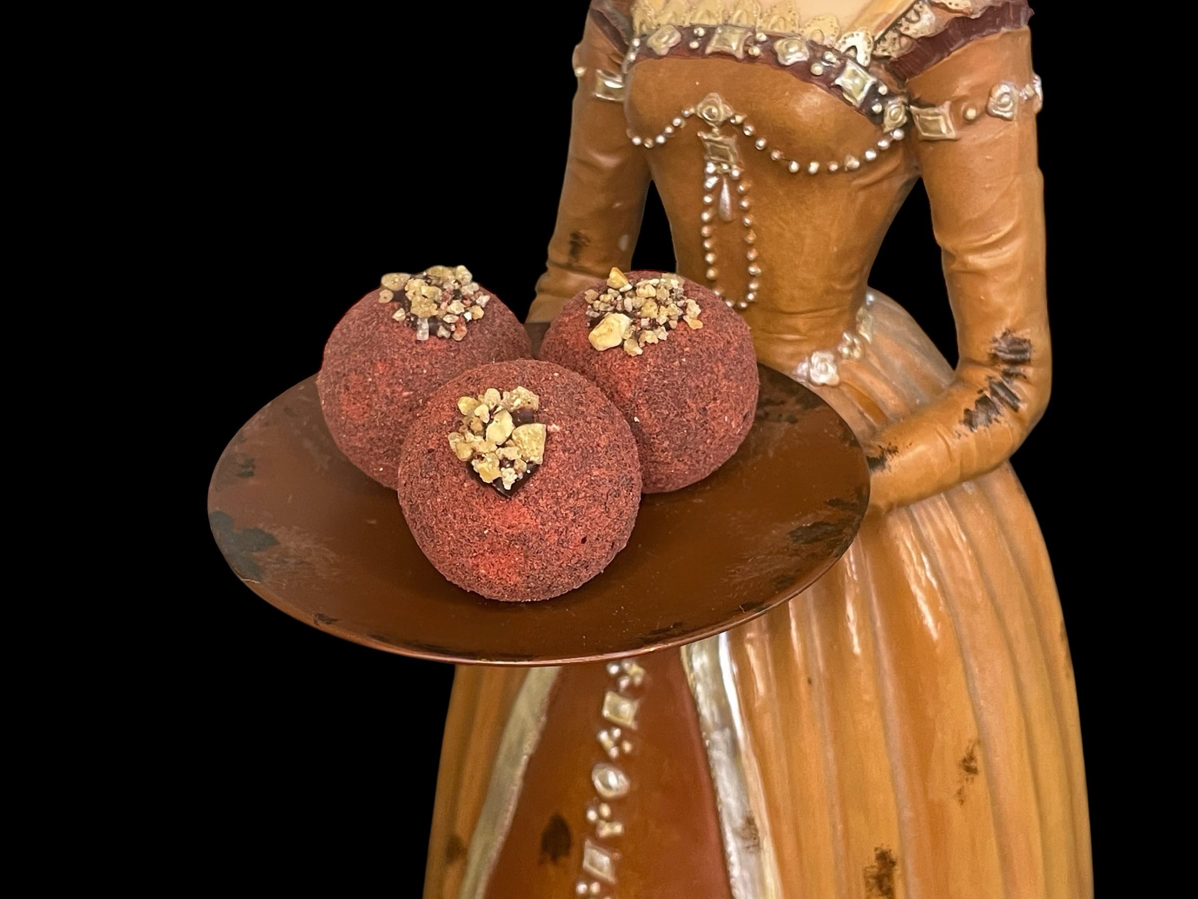 Jade Matcha Pralinen mit weißer Schokolade von Michis Schokoatelier