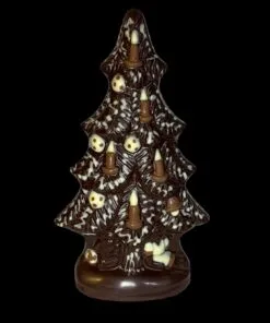 Großer Tannenbaum aus Schokolade handbemalt