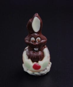 Osterhase im Ei aus Zartbitter-Schokolade Vegan (65% Kakaoanteil) 35g