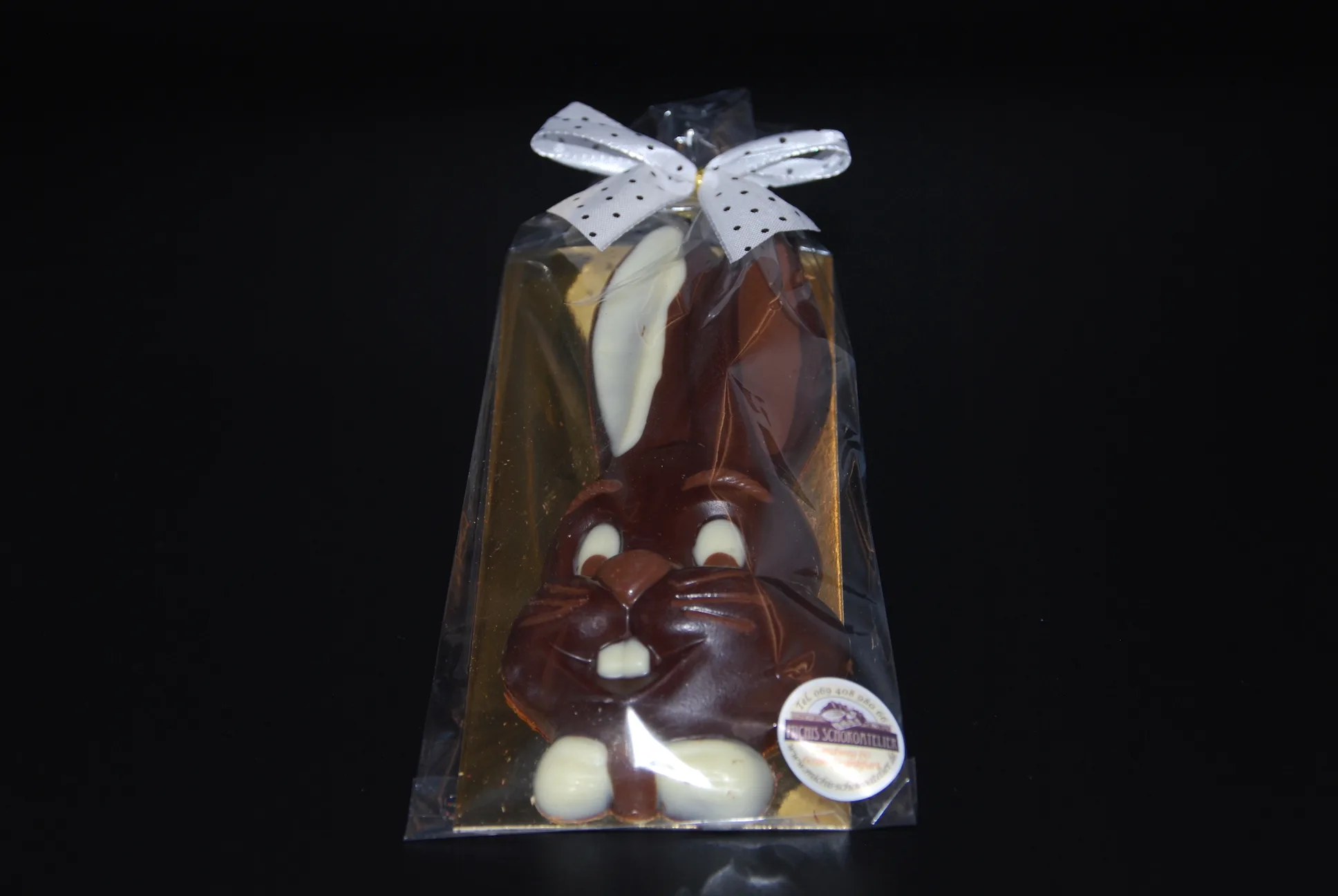 Hasenkopf aus Zartbitter-Schokolade (65% Kakaoanteil) 95g – Bild 2