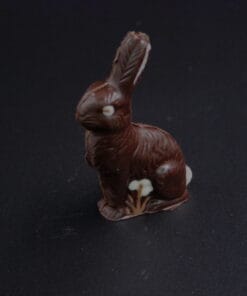 Nostalgischer Mini-Osterhase aus Zartbitter-Schokolade  Vegan (65% Kakaoanteil), 20g