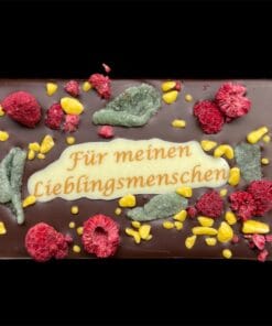 Herz mit Piemonteser Haselnüssen 130g – Michis Schokoatelier