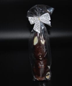 Alternative view of Lachender Osterhase aus Zartbitter-Schokolade (65% Kakaoanteil), klein 85g