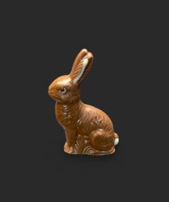 Nostalgischer Mini-Osterhase aus Mandel-Schokolade vegan