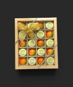 Geschenkschachtel mit bis zu 20 Foto-/Logo-Pralinen (eines Motivs) 200g – Bild 3
