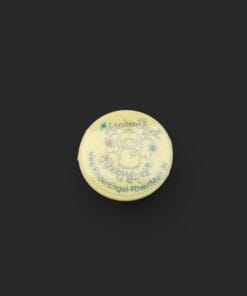 Individueller Logo-Taler aus weißer Schokolade (36% Kakaoanteil) Klein, 18g – Michis Schokoatelier