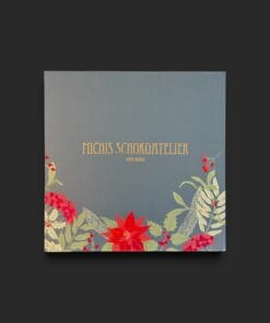 Pralinen-Adventskalender "Winterblume" mit unserem Logo