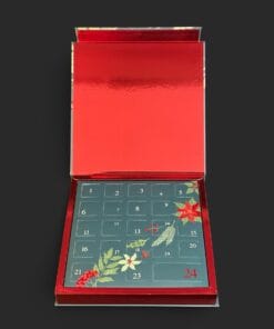 Alternative view of Pralinen-Adventskalender "Winterblume" mit unserem Logo