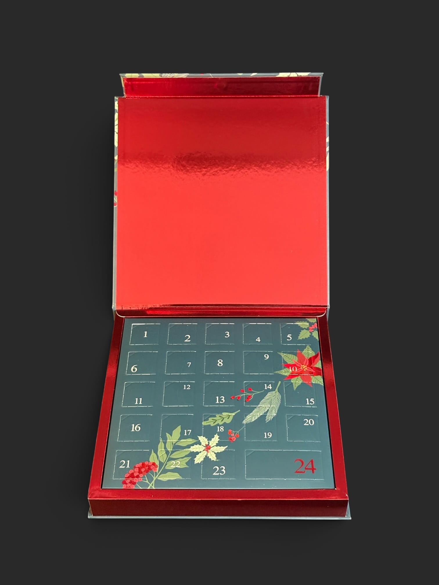 Pralinen-Adventskalender "Winterblume" mit unserem Logo – Bild 2