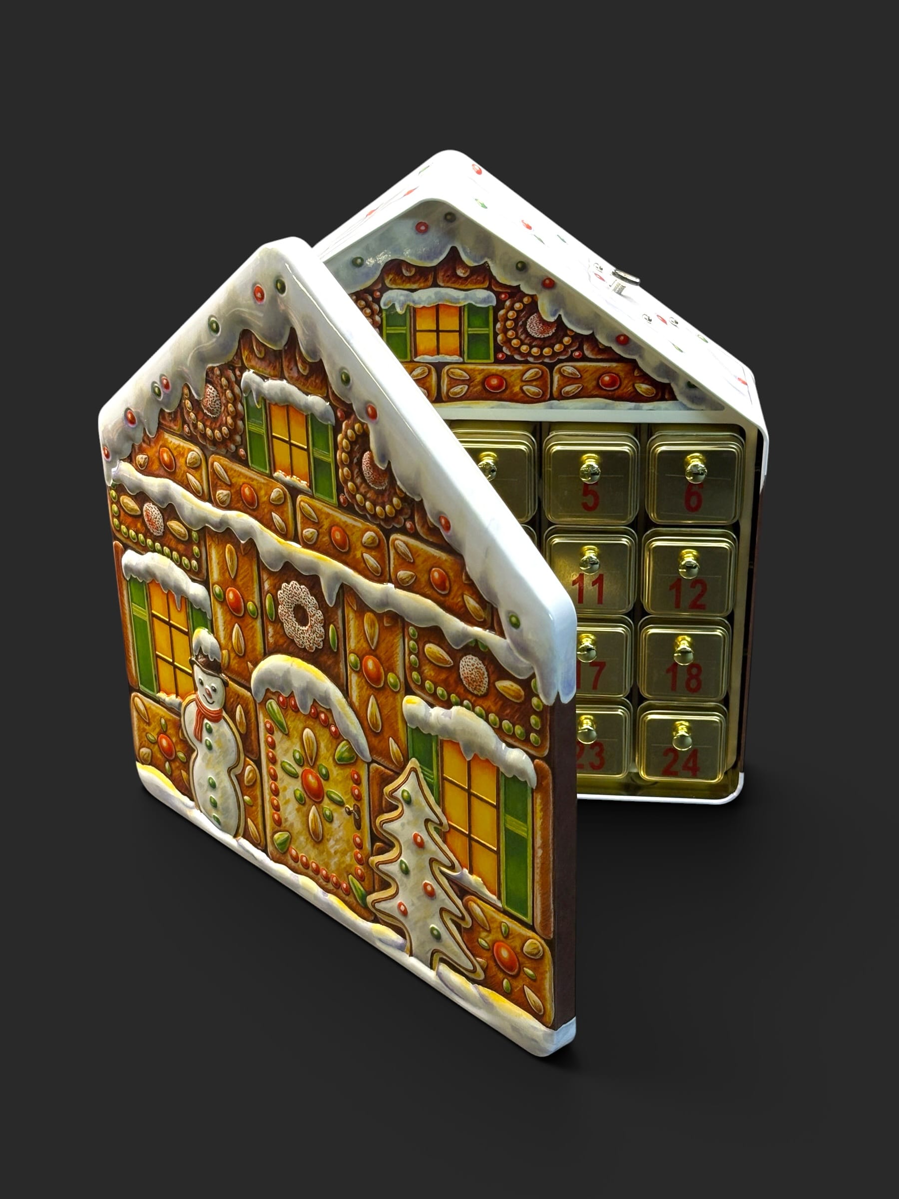 Pralinen-Adventskalender mit Spieluhr – Bild 3