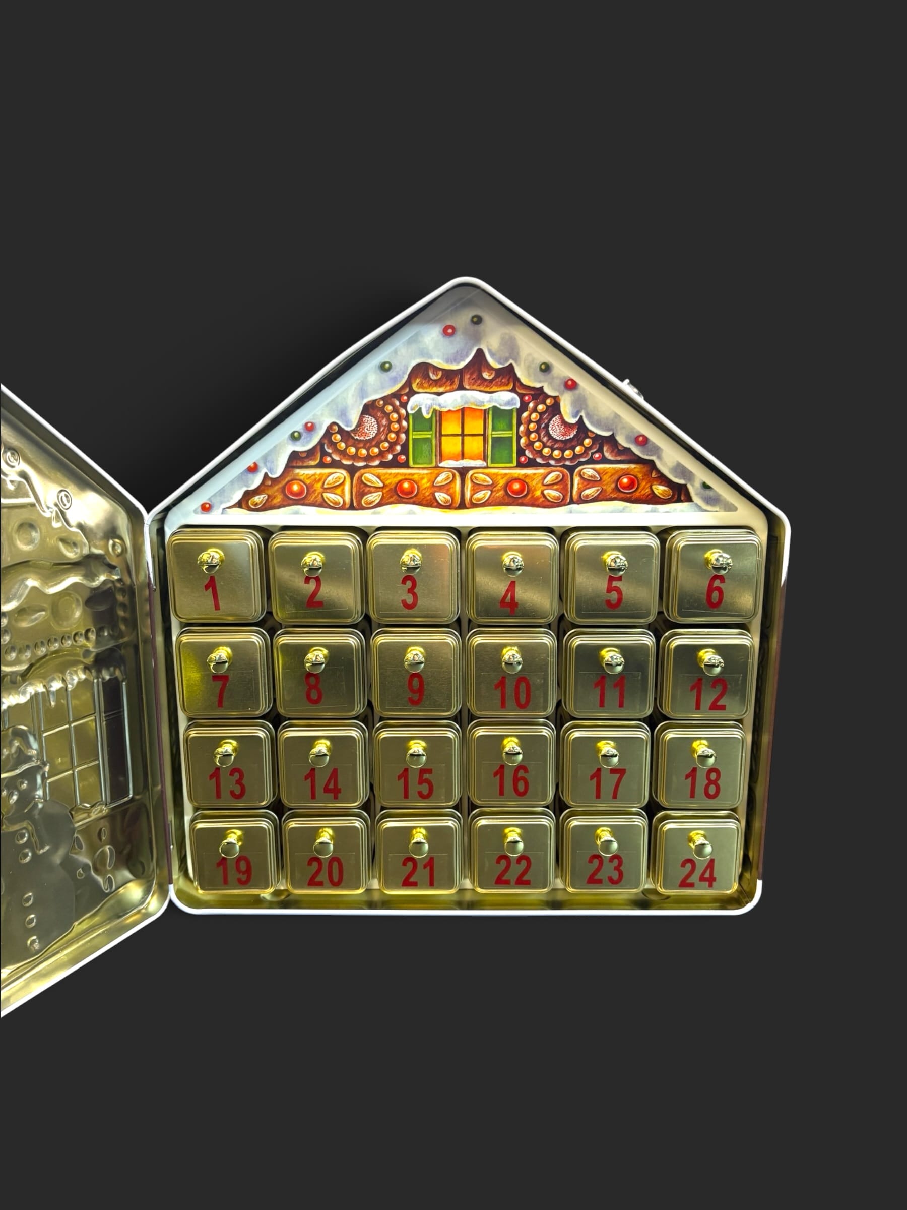 Pralinen-Adventskalender mit Spieluhr – Bild 4