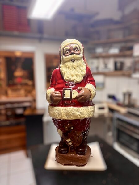 Weihnachtsmann aus Schokolade