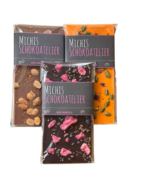 Handgefertigte Schokoladentafeln